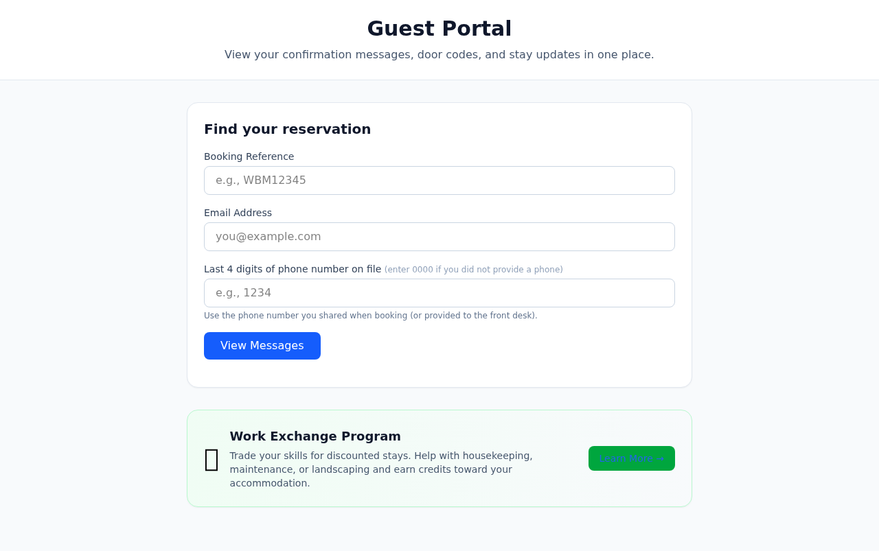 Guest portal